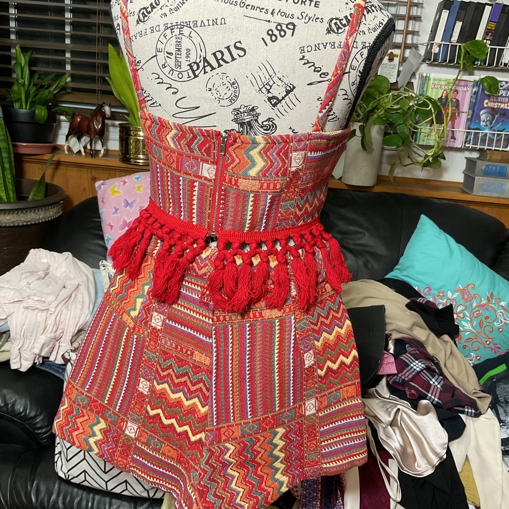 Cider Multicolor Zigzag Patterned 2 Piece Set. Si… - image 4